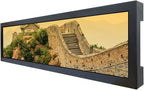 VSDISPLAY 28'' Advertising LCD Monitor 1920x360 IPS Stretched Bar Screen Outdoor High Brightness Support USB Input Auto Copy Autoplay for Supermarket Exhibition Store Advertisement Display
