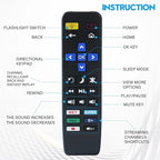 Big Button TV Remote Control Replacement for All Roku TV only Simple and Easy to Use