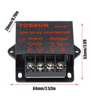 MGGi DC 12V 24V to 5V 10A 50W Voltage Reducer Converter Regulator, Step Down Converter Regulator Waterproof Power Supply Module Buck Transformer, Aluminum