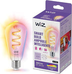WiZ Color ST19 Color Filament LED Smart Bulb - Pack of 1-300 Lumen - E26 Indoor - Connects to Your Existing Wi-Fi - Control with Voice or App + Activate with Motion - Matter Compatible