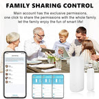 WiFi Door Sensor Window Detector: Smart Magnetic Door Open Detector with App Alerts, Wireless Home Security Contact Sensor, Tuya App Remote Control, Compatible with Alexa Google Assistant (2-Pack)