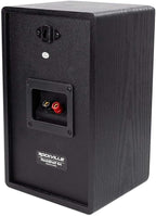 Rockville Pair RockShelf 64B V2 400W Black 6.5" Bookshelf Speakers, 4 Ohm, Kevlar Woofers, Silk Dome Tweeter, Wall-Mountable, for Home Theater and Music Enthusiasts