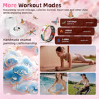 Smart Ring Health Tracker, Men & Women, Featuring a Heart Rate Monitor, Sleep Tracker, 8 Exercise Modes, Step Counter, IP68 Waterproof(White, 9)