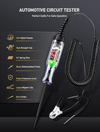 WINAMOO Automotive Test Light with 3-120V LED Digital Voltage Display, Auto Circuit Tester with Voltmeter & Dual Color Polarity Indicate, Electric Test Pen w/Stainless Probe for Car/Truck/SUV Checker