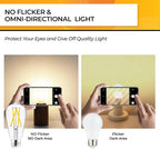 Hizashi Vintage LED Edison Bulb Dimmable, 6W Equivalent 60W, 3000k Soft White, E26 Base Led Light Bulbs, 700LM, UL Listed, High CRI 95+ Eye Protection, Clear Glass, Pack of 12