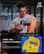 BOB AND BRAD A2 Pro Massage Gun with Heat and Cold Therapy, FSA Eligible/HSA Eligible, Professional Percussion Massage Gun Deep Tissue for Home Gym, Portable Muscle Massager with Force Sensor Light