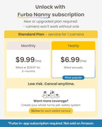 Furbo 360° Cat Camera + Mini 360° Cam [New Subscription Required at Setup] 2-Camera Bundle Nanny Subscription: Cat Safety Alerts, Pet Camera with Speaker, Phone App & Night Vision