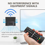 Adjustable Small Device Wall Mount Holder for Apple TV,ROKU,Router,Cable Box,Fire TV,Modem and Other Media Players, Universal Metal Bracket with Adhesive Tape & Screws Fits for 0.9"-1.8" Thick Devices
