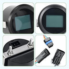 10L0L Golf Cart Battery Monitor Meter for EZGO RXV 2008-up Electric, LED Battery Capacity and Voltage Indicator Meter Only Fit Lead-Acid Batterys Level Indicator Monitor Gauge, OEM# 612314