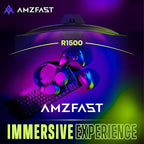 Amzfast 27 inch 200Hz Curved Gaming Monitor, FHD 1080P Computer Monitor with Built-in Speakers, MPRT 1ms with Fast VA Panel | 130% sRGB, 3000:1,1500R | 12 Months Warranty Exchange