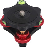 Tripod Leveler Stand with +/-5 Degree Precision Adjustment Bracket for Seestar s50/Panoramic Head Ball Head Video Head and Tripod