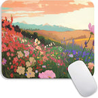 Armanza Square Mouse Pad Natural Scenery,Personalized Premium-Textured Custom Mouse Mat Design,Washable Mousepad Lycra Cloth,Non-Slip Rubber Base Computer Mouse Pads for Wireless Mouse