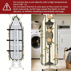 Nuxovilar Ironing Board Cover Needle Cotton 15x54 Inches | Ironing Board Cover and Pad Leopard Floral Dress Form Needle Cotton for Bedroom, Dressing Area, Laundry Room
