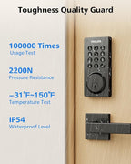Philips Wi-Fi Smart Door Lock, Keyless Entry Door Lock with App Control,Fingerprint ID,Auto Lock,Keypad Deadbolt with Wi-Fi Bridge Adaptor,Smart Locks for Front Door-Satin Nickel