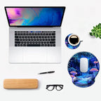 Ergonomic Mouse Pad with Wrist Support,Mouse Pad with Wrist Rest,Relieve Wrist Pain Mousepad Non-Slip Rubber Base,Mouse Pads for Desk,Computers,Laptop,Office,Home,Wonderland