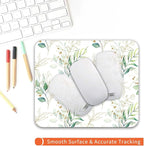 Armanza Square Mouse Pad Pretty Leaves, Personalized Premium-Textured Custom Mouse Mat Design, Washable Mousepad Cloth, Non-Slip Rubber Base Computer Mouse Pads for Wireless Mouse