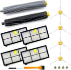 9 Pack Replacement Parts Compatible for iRobot Roomba 800 900 Series 960 860 805 850 980 861 864 866 870 871 880 890 891 981 985 961 Vacuum Cleaner,1 Set Roller Brushes,4 Filters,4 Side Brushes