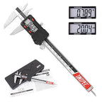 Digital Caliper 6 inch, Stainless Steel Vernier Micrometer Measuring Tool with Large LCD Display, Easy Inch/Metric Conversion, Precision Gauge for Machinists, Woodworking & DIY