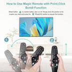 Voice Magic Remote Control for LG MR20GA AKB75855501with Voice and Pointer Also Universal for MR19BA MR21 MR22 MR23 MR24 GA GN GC MR18BA MR650A, with Pointer Function
