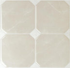 SMART TILES Peel and Stick Backsplash - 5 Sheets of 7,75" x 7,75" Betera Beige - 3D Adhesive Peel and Stick Tile Backsplash for Kitchen, Bathroom, Wall Tile