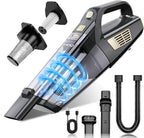 CKIKH Handheld Vacuum Cordless, 15000PA Strong Suction Hand Held Car Vacuum Cleaner Portable with Multi-Nozzles & Washable Filter, Lightweight Dust Busters Rechargeable for Home, Car, Office, Pets