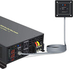 WZRELB 3500W 12VDC 120VAC Pure Sine Wave Power Inverter, 2 AC Outlets, Wired Remote Control, RV (RBP-350012WR)