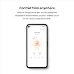 Google Nest Thermostat - Smart Thermostat for Home - Programmable Wifi Thermostat - Fog