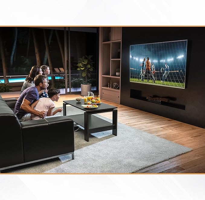 Ultra Slim Tilt TV Wall Mount Bracket for Samsung QET 55" Class 4K UHD Commercial LED Display - QE55T - Low Profile 1.7" from Wall, 12° Tilt Angle, Easy Install