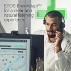 EPOS Impact 730 Mono Wired USB C and USB A Headset with Noise-Canceling Mic, in-Line Controls, High-Performance Audio, Comfortable Fit for Business Calls, Work from Home & Office Use