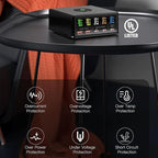 USB Charger Station Multi Port: Desktop 160W Power Fast Charging Hub Wall Block PD 3.0 – 5 Ports with Wireless Pad & Digital Display