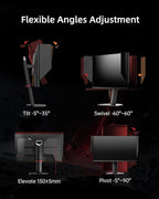KTC 27M1 27 Inch Gaming Monitor, 1440P Monitor with Speakers Built in, 210Hz Monitors with Shielding Hood, Fast IPS, Adaptive Sync, 130%sRGB, 1MS(MPRT), VESA Mount, Tilt/Swivel/Pivot/Height Adjustment