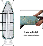 ZCFYGDX William Morris Prints Ironing Board Cover 3 Nylon Buckle Fastening Easy to Install Iron Decor Covers Standard with Elastic Edge Scorch Resistant Protective Covers for Iron Board 18x58 Inch