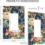 Bvtewkhz Floral Birds Morris 1 Gang Single Rocker Decorative Outlet Covers Light Switch Plate Electrical Receptacle Switchplate For Bathroom Kitchen Bedroom