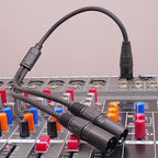 2 Pack XLR Splitter Cable,1 Female to 2 Male,5 FT Stereo Mic to L&R Audio Y-Splitter Cable