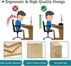 TEAMIX Wood Monitor Stand Riser - 2 Pack Adjustable Dual Monitor Riser for Laptop/PC