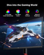 KTC 32 Inch 4K Gaming Monitor, 165Hz UHD (3840x2160P) Fast IPS Screen, 1ms (MPRT), Adaptive Sync, 3000:1 Contrast,121% sRGB,HDMI 2.1 Display Port 1.4, Tilt/Height Adjustment, VESA Mount, H32P22P