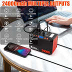 Takki 88.8Wh Portable Power Station Lithium Battery Small Generator Power Bank with 110V AC Outlet Battery Backup for Camping Home Use Emergency(Solar Panel Optional)