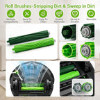 Bluevisk 22 Replacement Parts for iRobot Roomba i7 i7+ i2 i3 i3+ i4 i4+ i6 i6+ i8 i8+ J7 J7+ J9 E5 E6 E7 I,E & J Series Vacuum Cleaner,8 HEPA 8 Side Brushes 4 Rubber Roller Brush,1 Clean Brush