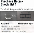 Mounting Dream Tilt TV Wall Mount - Fits 42-70 Inch TVs, Tilt Up to 20 Degrees, VESA 200x100 to 600x400mm, 132 lbs Loading, Fits 16", 18", 24" Studs - MD2165-LK