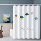 Shower Curtain Hooks, Goowin Shower Curtain Rings, Stainless Steel Black Shower Curtain Hooks, Shower Curtain Rings Rust Proof, Free Sliding Double Shower Hooks for Shower Curtain & Liners (Black)
