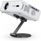 Aurzen Projector Foldable Stand, Ultra-Compact with Easy Setup, 180° Rotation, Compatible with TMY, HAPPRUN, Yaber, Epson & Most Projectors (¼-Inch Screw, Only Stand)