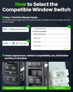 Dacall Master Power Window Switch Fits for Dodge Durango 2016-2022, Jeep Grand Cherokee 2016-2021, Front Left Driver Side Control Door and Windows, Replaces 68289802AA, 68289802AB, 68319802AA