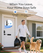 Philips Wi-Fi Door Lock, WiFi Smart Lock Keyless Entry Deadbolt for Front Door, Compatible with Alexa & Google Assistant, Remote Control, Built-in WiFi, APP Fingerprint Passcode Unlock, Auto Locking