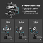 SmallRig Monitor Mount Swivel 360° and Tilt 180° Adjustable Bracket with 1/4"- 20 Screws for 5" and 7" Monitor