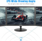 Suprlipy 19 inch FHD Small IPS Monitor LCD Display Screen 1440x900 60Hz 16:10 with HDMI BNC VGA AV USB Input Built-in Lounspeakers for CCTV Security Camera DVR PC RasPi