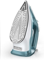 Steam Iron for Clothes - 1500W Iron with Ceramic Coated Soleplate, Rapid Heating, Self-Cleaning, Auto-Off, 11.84oz Water Tank, Precise Thermostat, Home Use Green