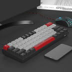Camiysn 60% Mechanical Gaming Keyboard,Mixed Color Keycaps Gaming Keyboard with Clicky Blue Switches, Detachable Type-C Cable Mini Keyboard with Blue LED Light for/PC/Laptop