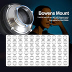 Wellmaking Bowens Mount Optical Snoot Conical, Flash Projector Attachment, Spotlight Snoot Photography Video Artist Modelling Shape Light Studio with Optical Lens Various Gobos Photography Accessories