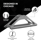 HumanCentric Vertical Laptop Stand for Desks in Space Grey, Upright Adjustable Holder to Dock Apple MacBook Stand, and Other Laptops to Organize Work & Home Office, Automatic Grip