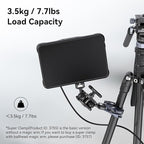 SMALLRIG Crab-Shaped Super Clamp, Camera Mount, 1/4"-20, 3/8"-16 Threaded Holes, 7.7lbs/3.5kg Payload, Compatible with Cameras, Monitors, LED Lights, etc.